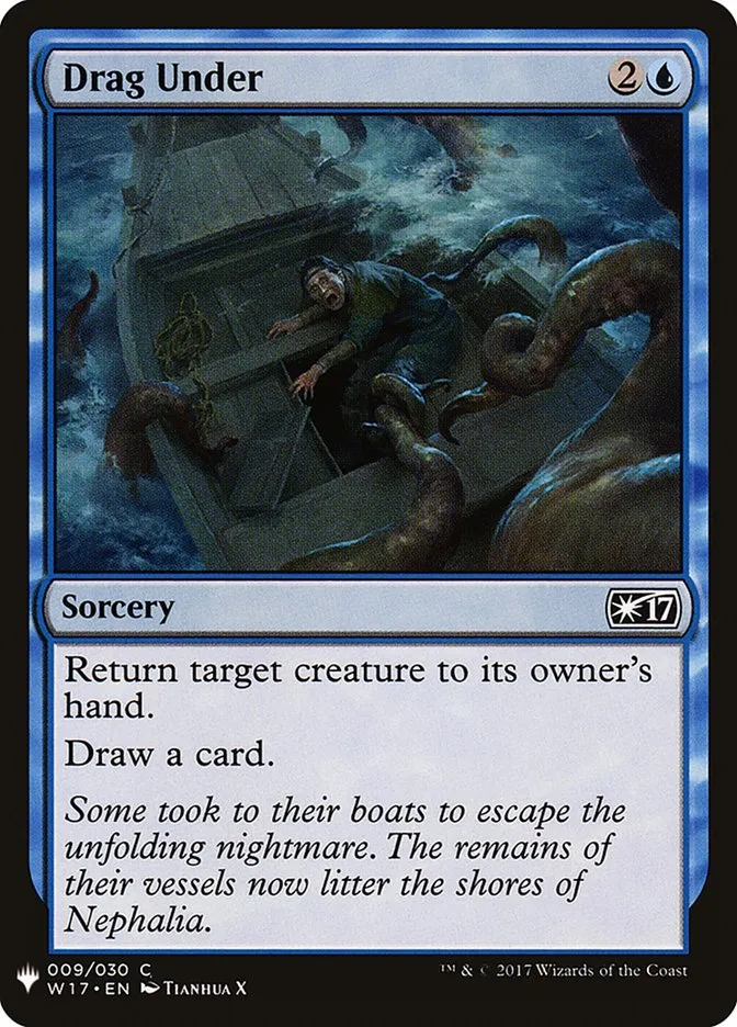 2020 The List Drag Under common #W17-9 common card image