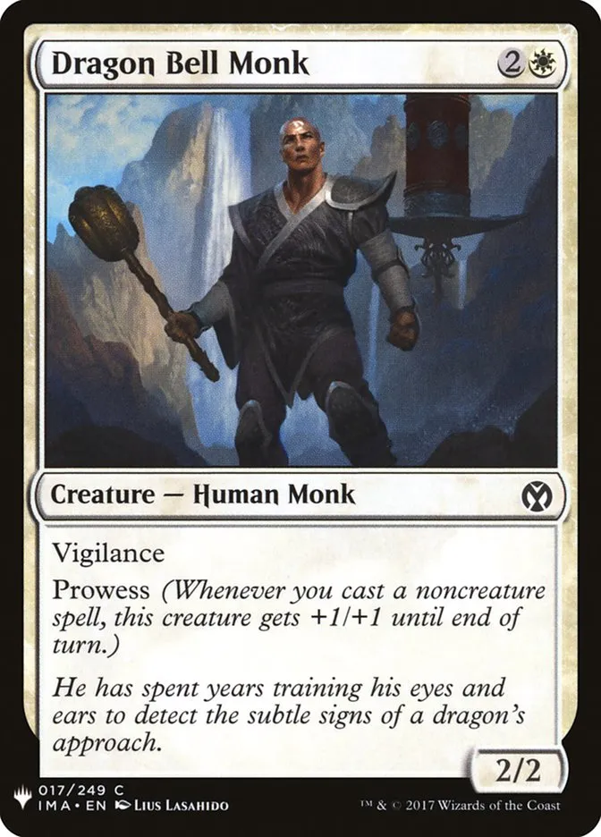 2020 The List Dragon Bell Monk #IMA-17 common card image