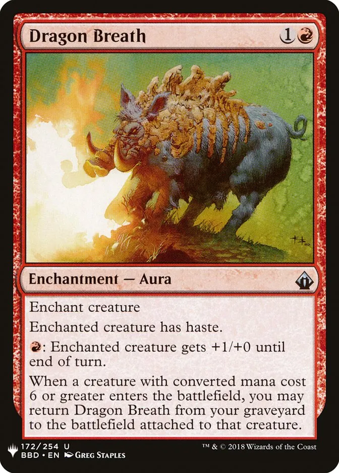 2020 The List Dragon Breath #BBD-172 uncommon card image