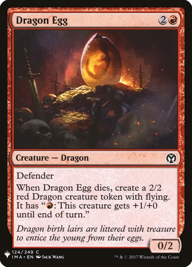 2020 The List Dragon Egg common #IMA-124 common card image