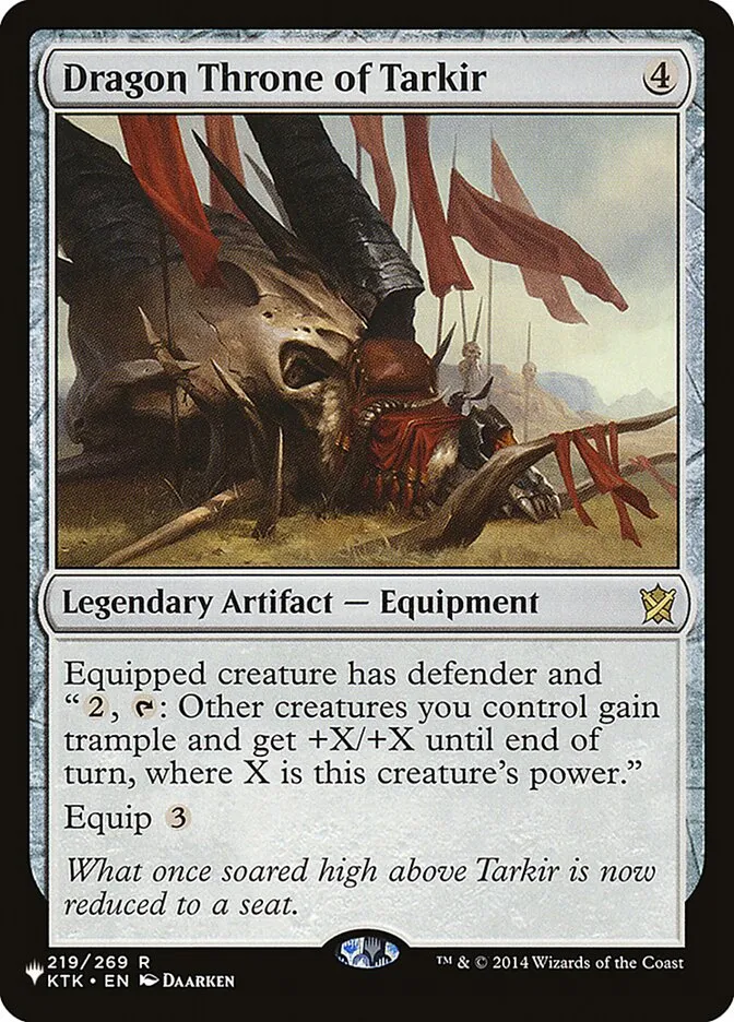 2020 The List Dragon Throne of Tarkir #KTK-219 rare card image