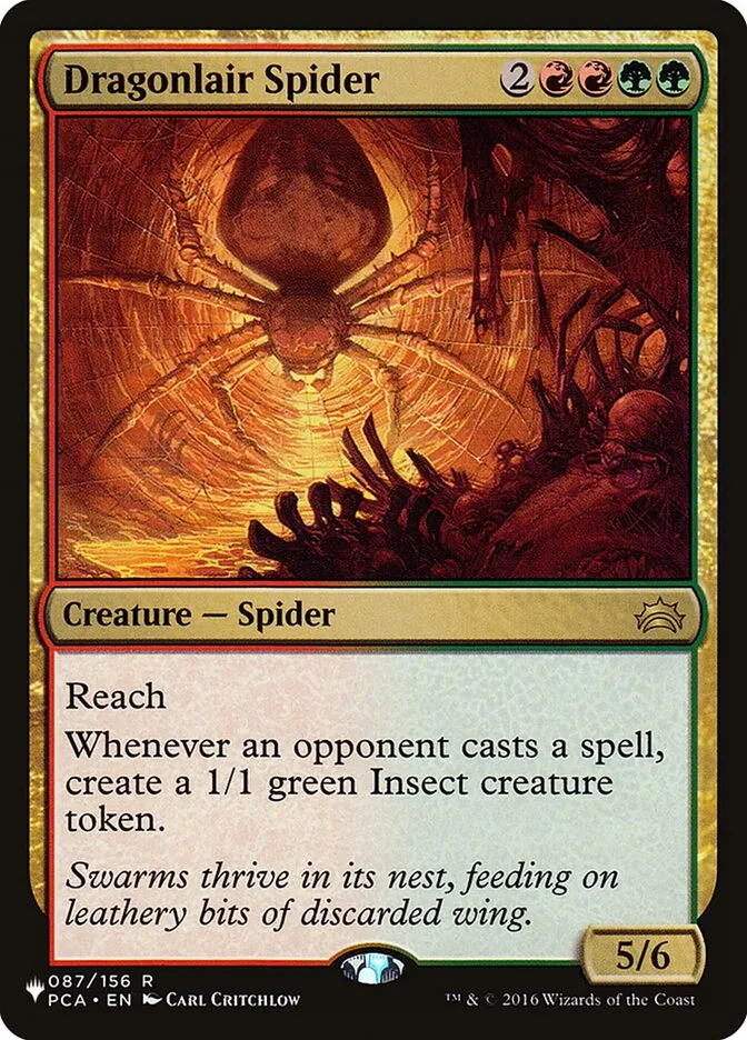 2020 The List Dragonlair Spider #PCA-87 rare card image
