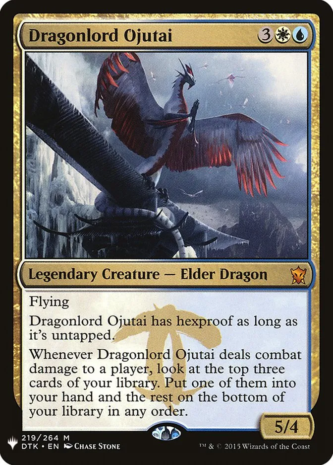 2020 The List Dragonlord Ojutai #DTK-219 mythic card image