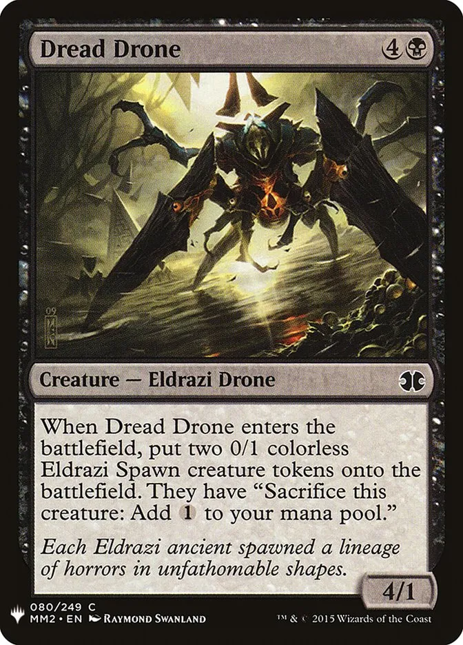 2020 The List Dread Drone common #MM2-80 common card image