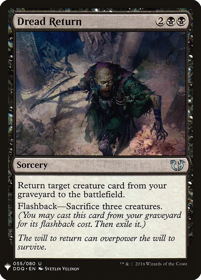 2020 The List Dread Return uncommon #DDQ-55 uncommon card image