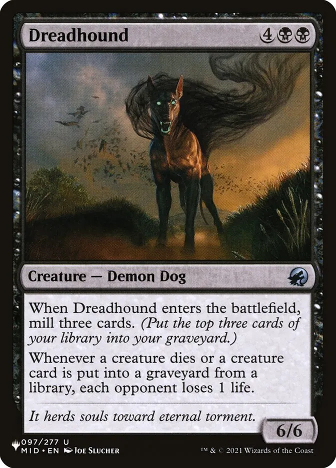 2020 The List Dreadhound uncommon #MID-97 uncommon card image