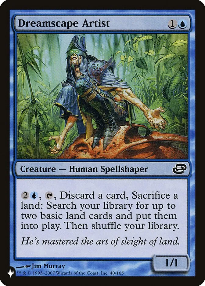 2020 The List Dreamscape Artist #PLC-40 common card image
