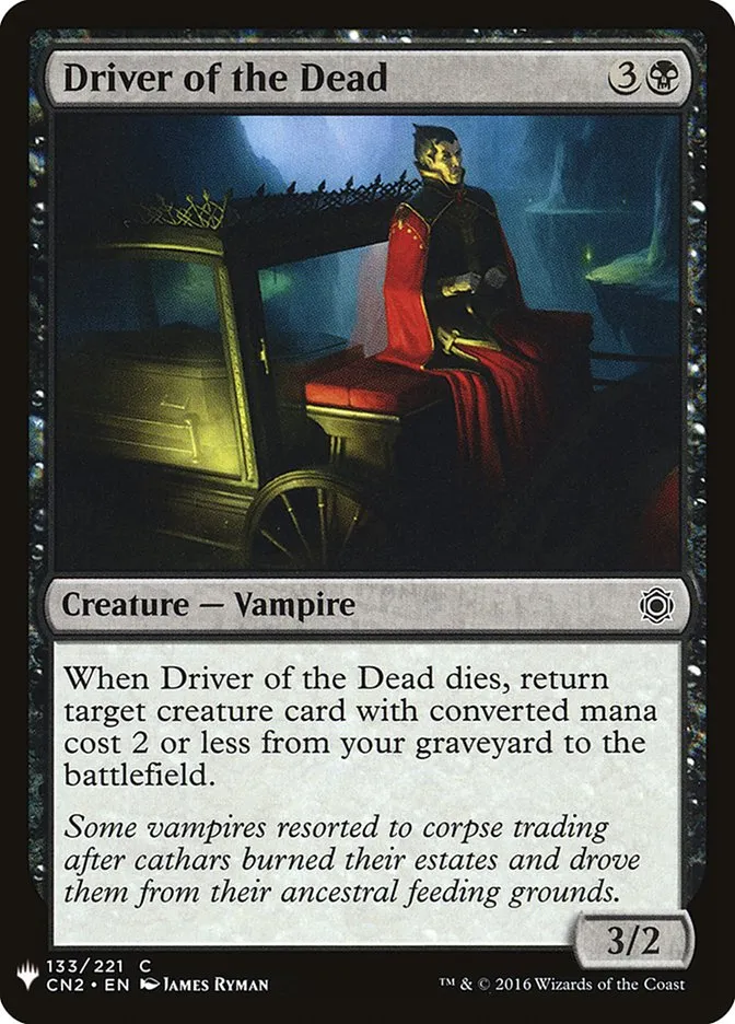 2020 The List Driver of the Dead #CN2-133 common card image