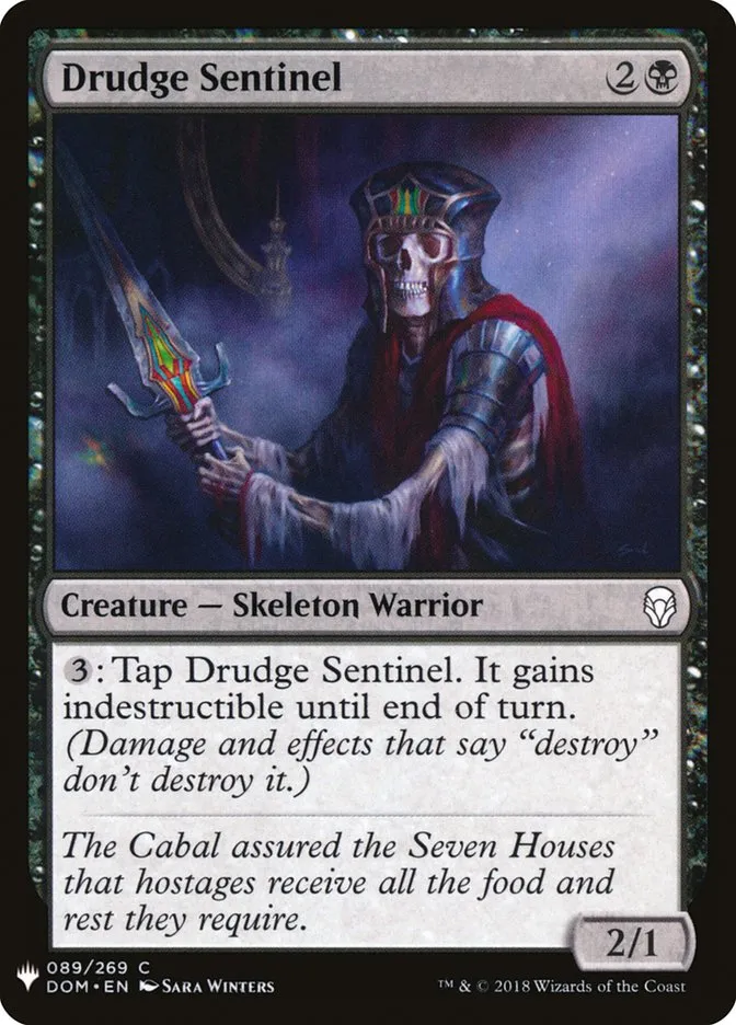2020 The List Drudge Sentinel common #DOM-89 common card image