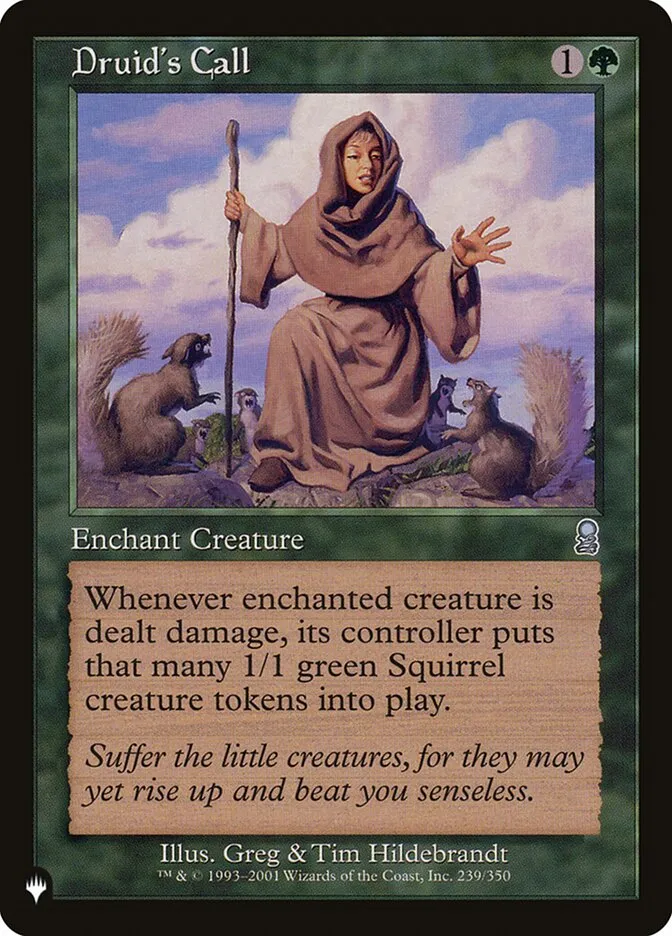 2020 The List Druid's Call #ODY-239 uncommon card image