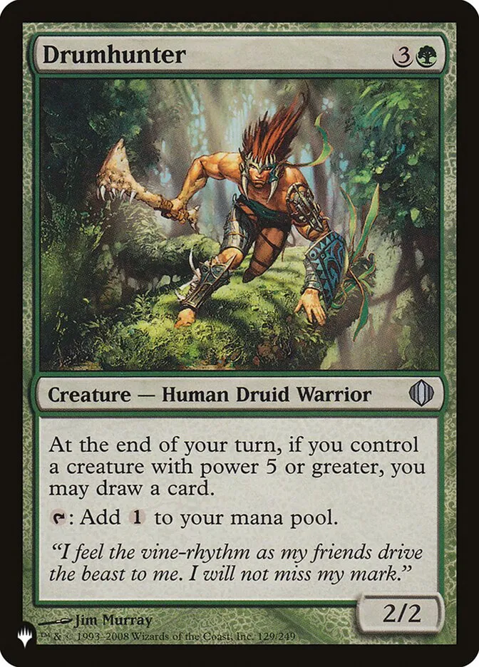 2020 The List Drumhunter uncommon #ALA-129 uncommon card image