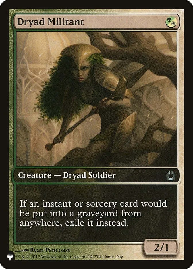 2020 The List Dryad Militant #PRTR-214 uncommon card image
