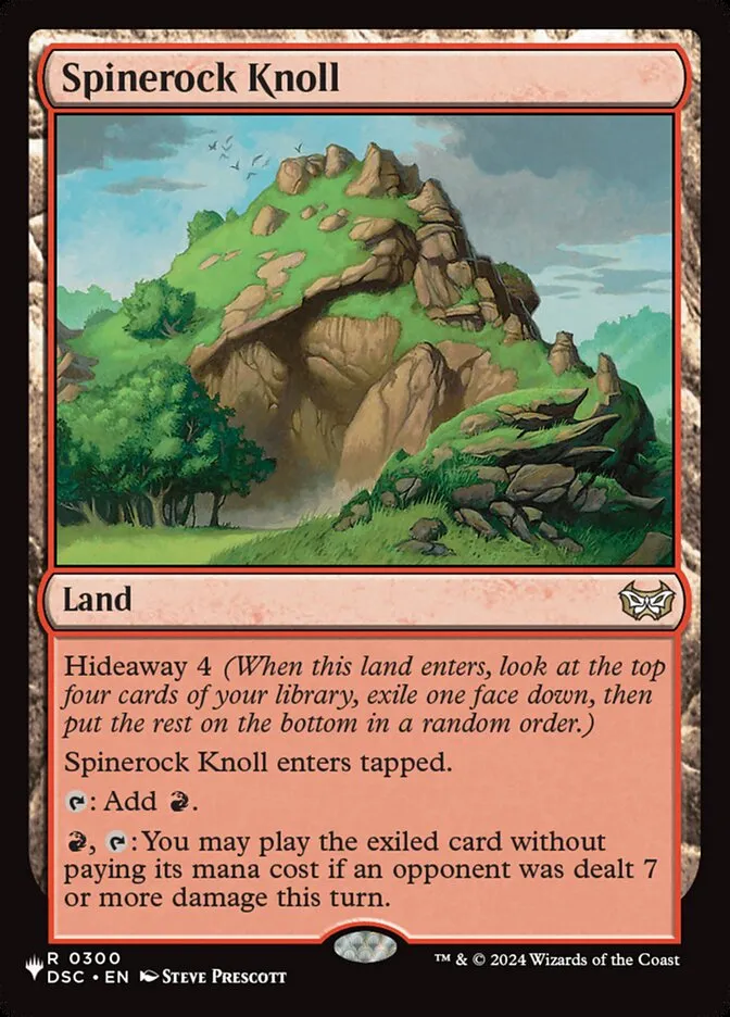 2020 The List Spinerock Knoll #DSC-300 rare card image