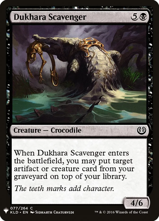 2020 The List Dukhara Scavenger #KLD-77 common card image