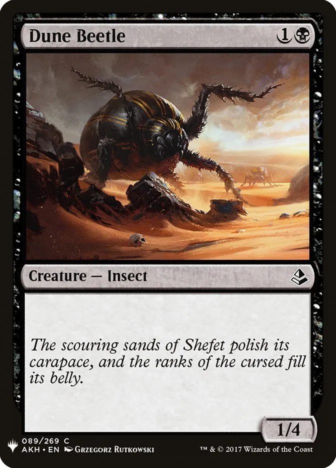 2020 The List Dune Beetle common #AKH-89 common card image