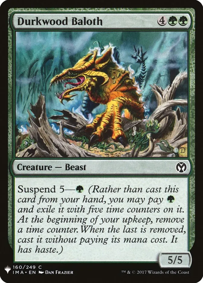 2020 The List Durkwood Baloth #IMA-160 common card image
