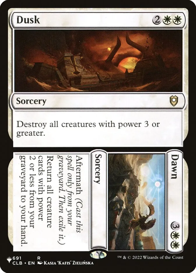 2020 The List Dusk // Dawn #CLB-691 rare card image