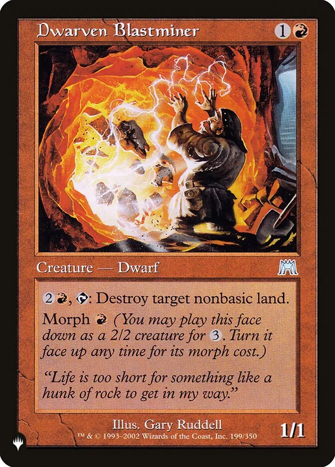 2020 The List Dwarven Blastminer uncommon #ONS-199 uncommon card image