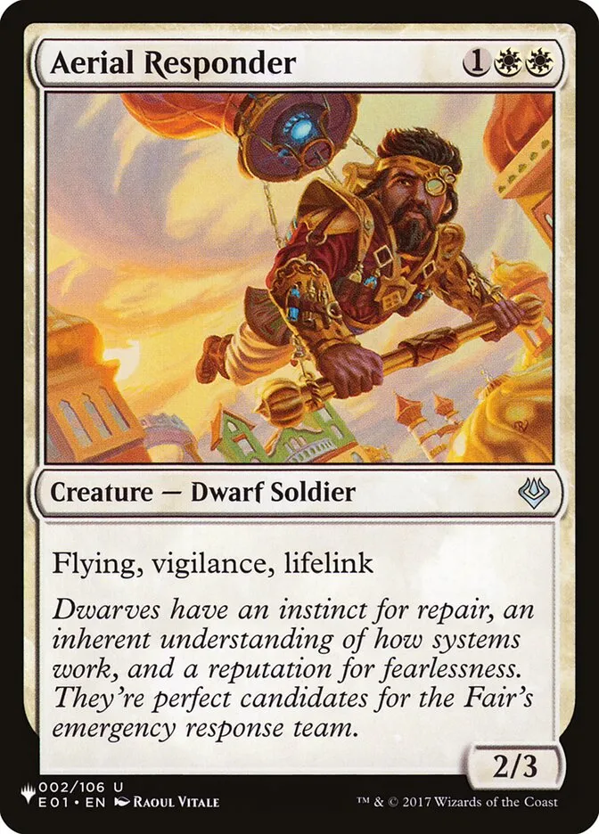 2020 The List Aerial Responder #E01-2 uncommon card image
