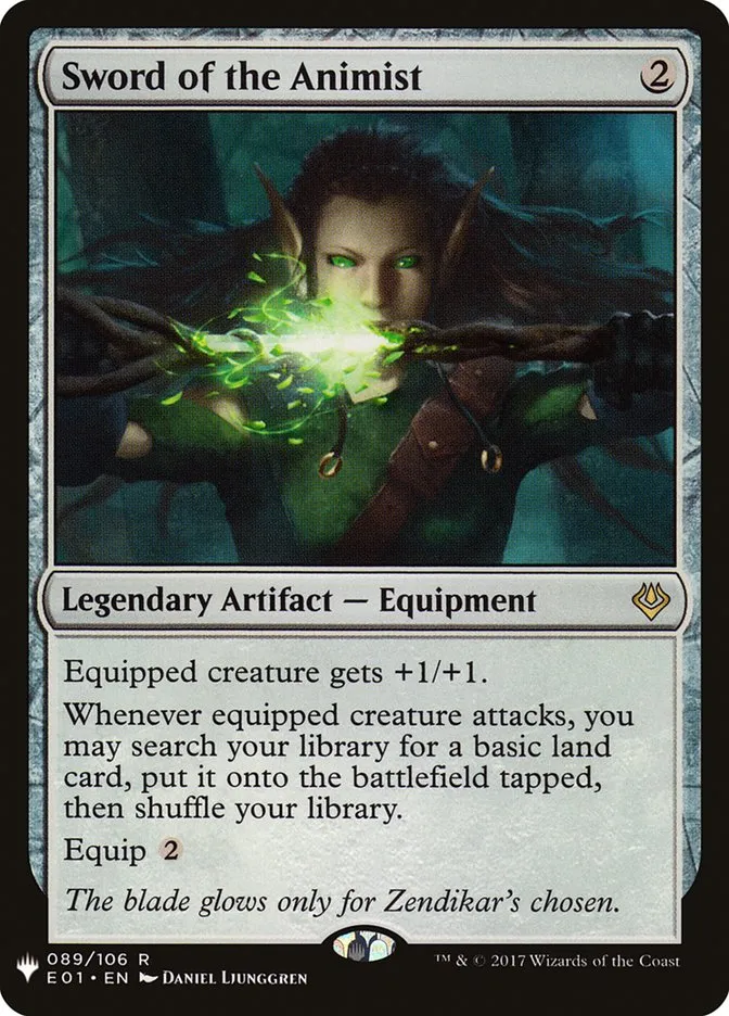 2020 The List Sword of the Animist #E01-89 rare card image