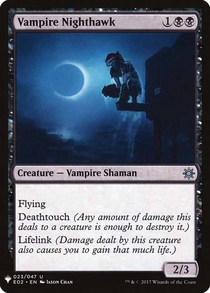 2020 The List Vampire Nighthawk uncommon #E02-23 uncommon card image