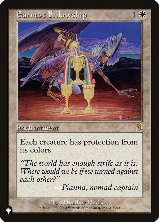 2020 The List Earnest Fellowship #ODY-21 rare card image