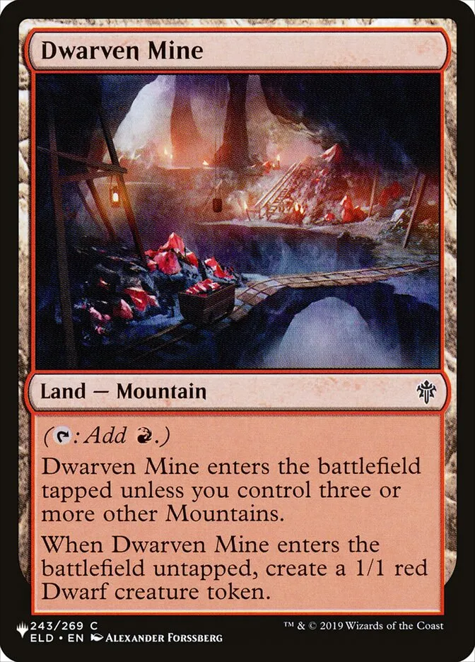 2020 The List Dwarven Mine #ELD-243 common card image