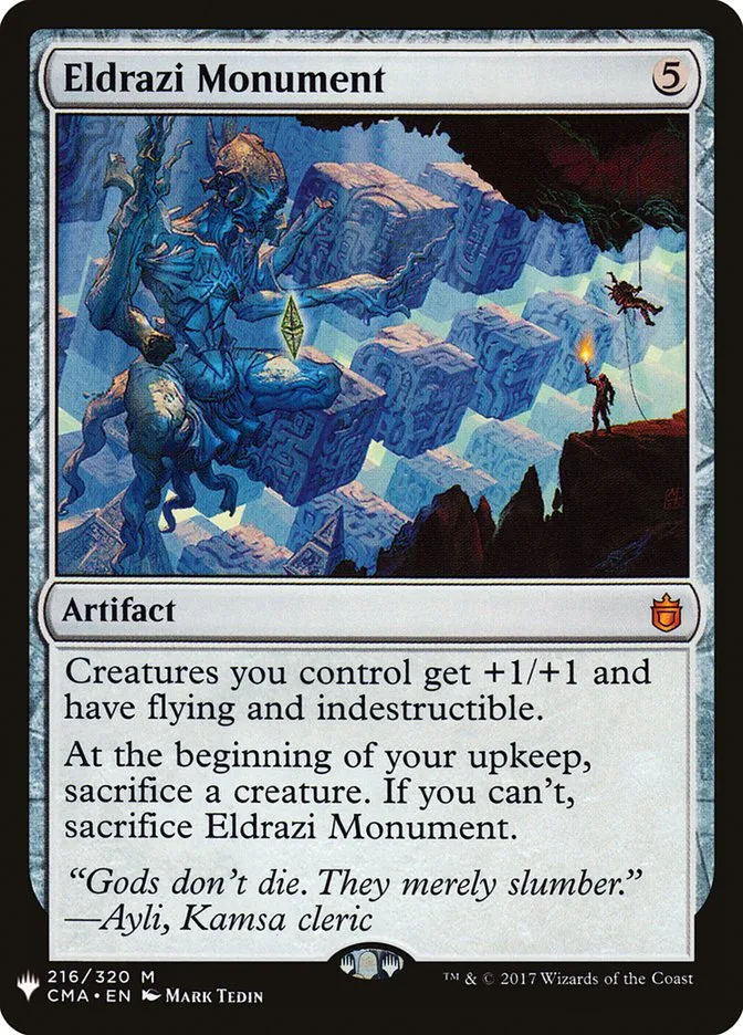 2020 The List Eldrazi Monument #CMA-216 mythic card image