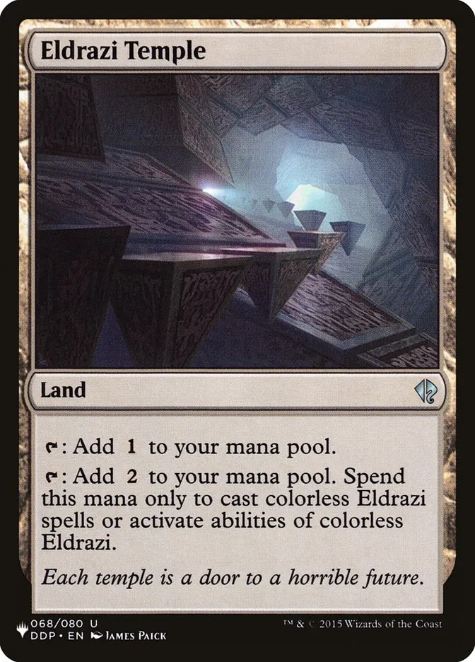 2020 The List Eldrazi Temple uncommon #DDP-68 uncommon card image