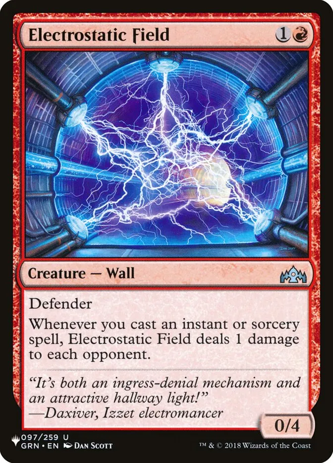 2020 The List Electrostatic Field uncommon #GRN-97 uncommon card image