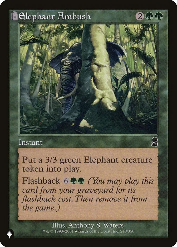 2020 The List Elephant Ambush #ODY-240 common card image