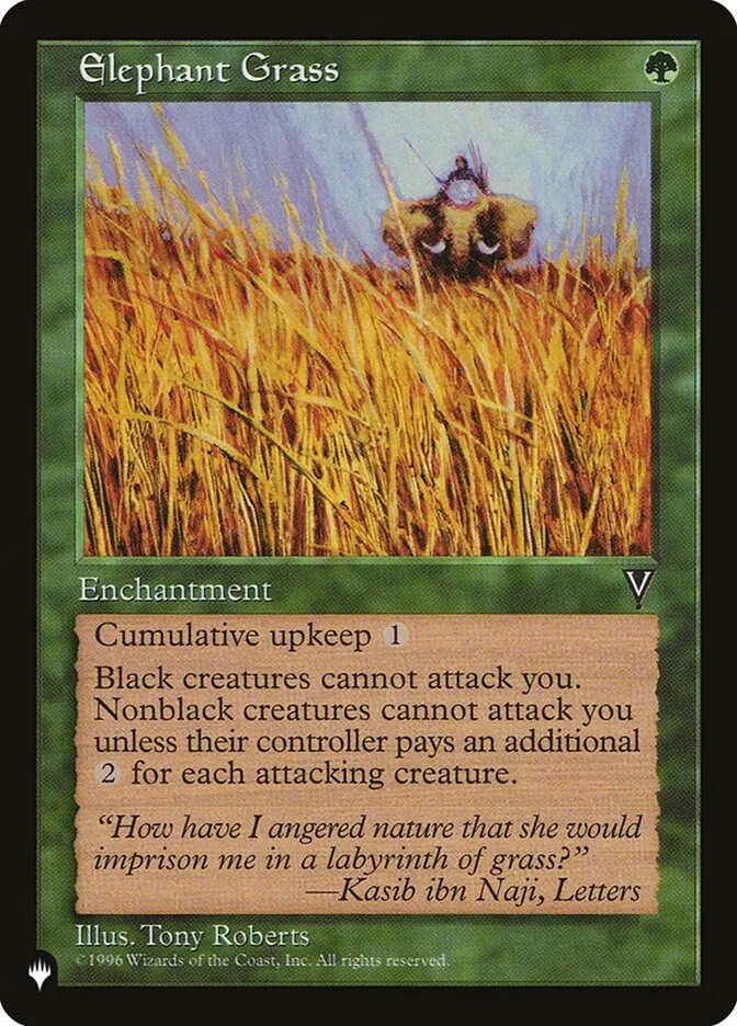 2020 The List Elephant Grass #VIS-104 uncommon card image