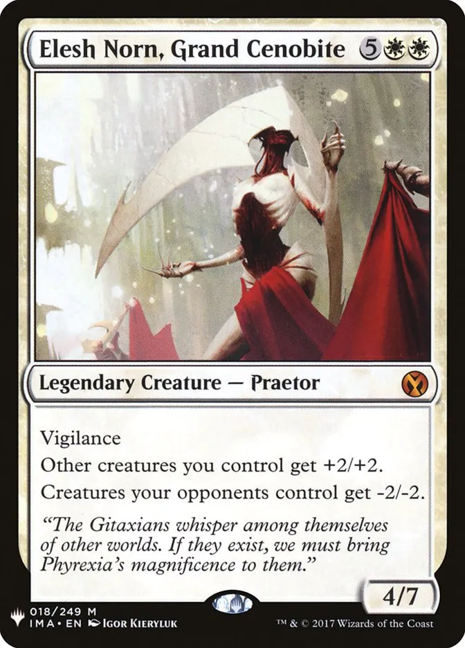 2020 The List Elesh Norn, Grand Cenobite #IMA-18 mythic card image