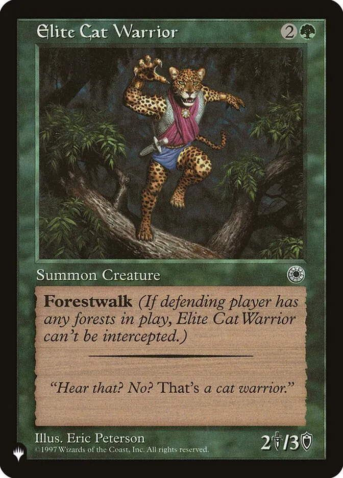 2020 The List Elite Cat Warrior #POR-163 common card image
