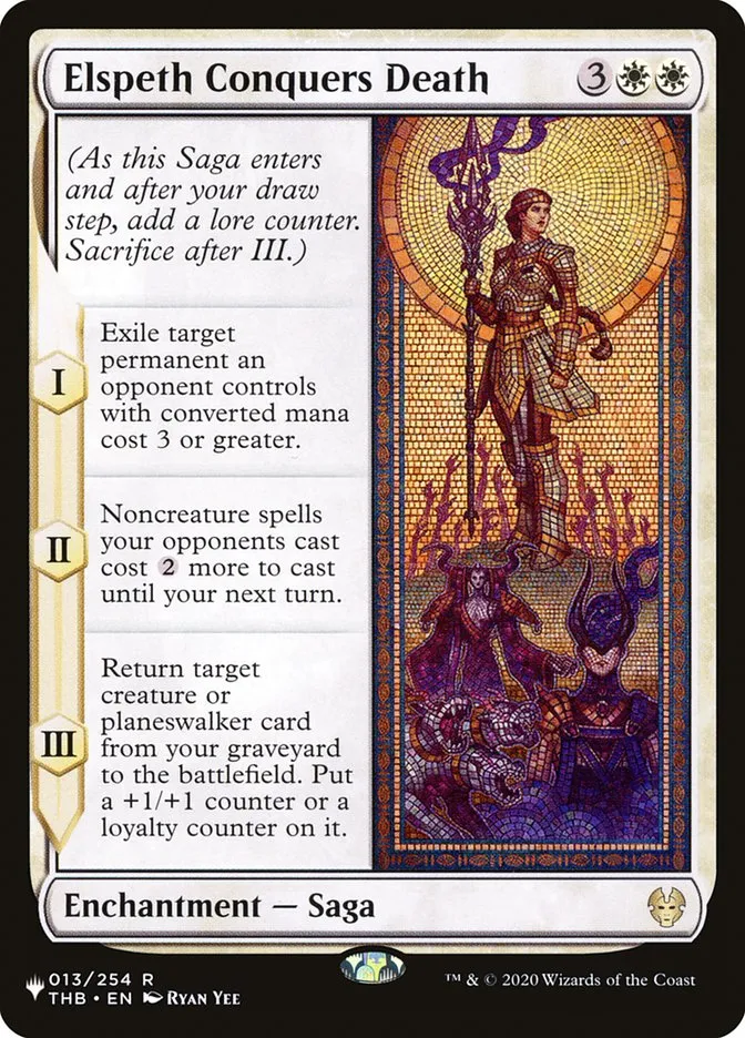 2020 The List Elspeth Conquers Death #THB-13 rare card image