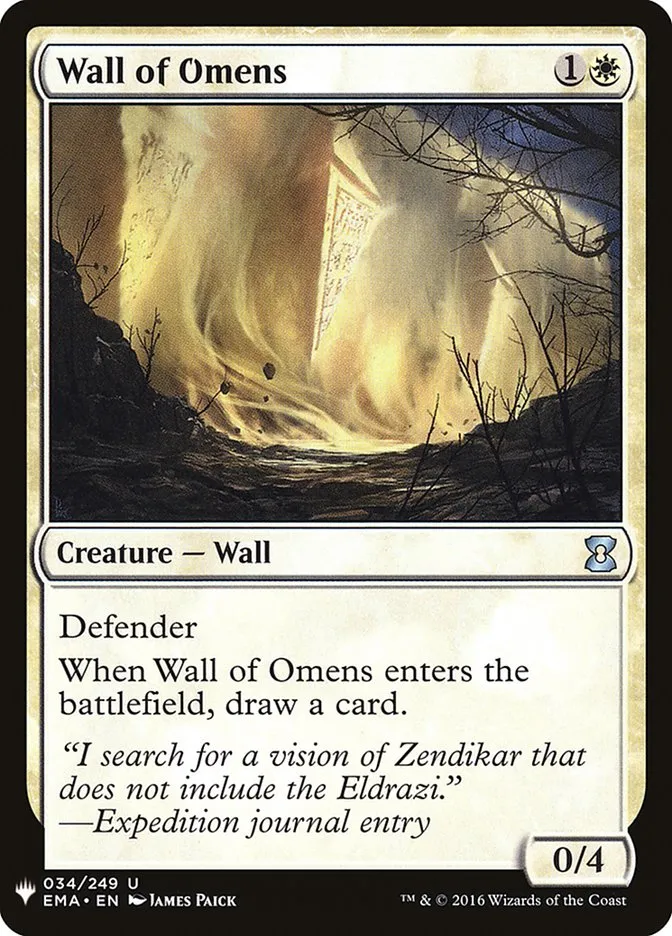 2020 The List Wall of Omens #EMA-34 uncommon card image