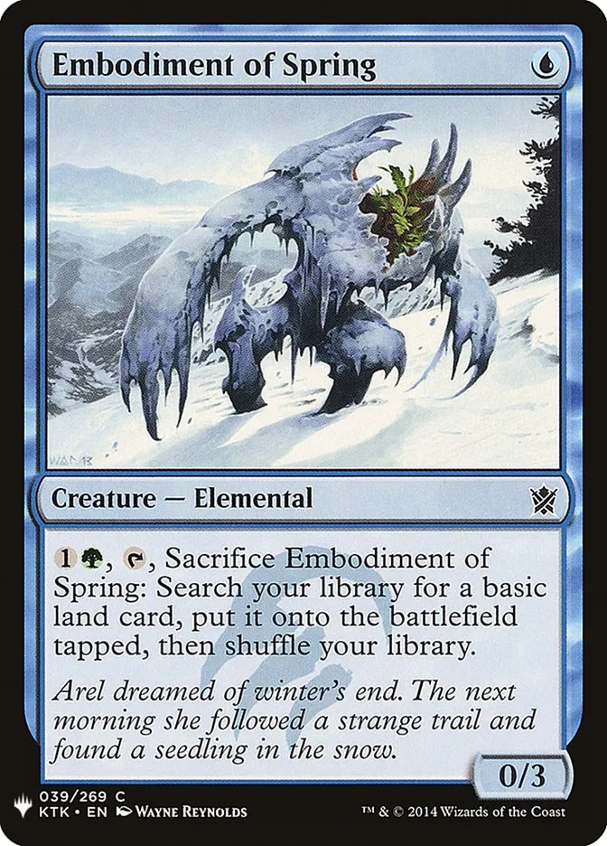 2020 The List Embodiment of Spring #KTK-39 common card image