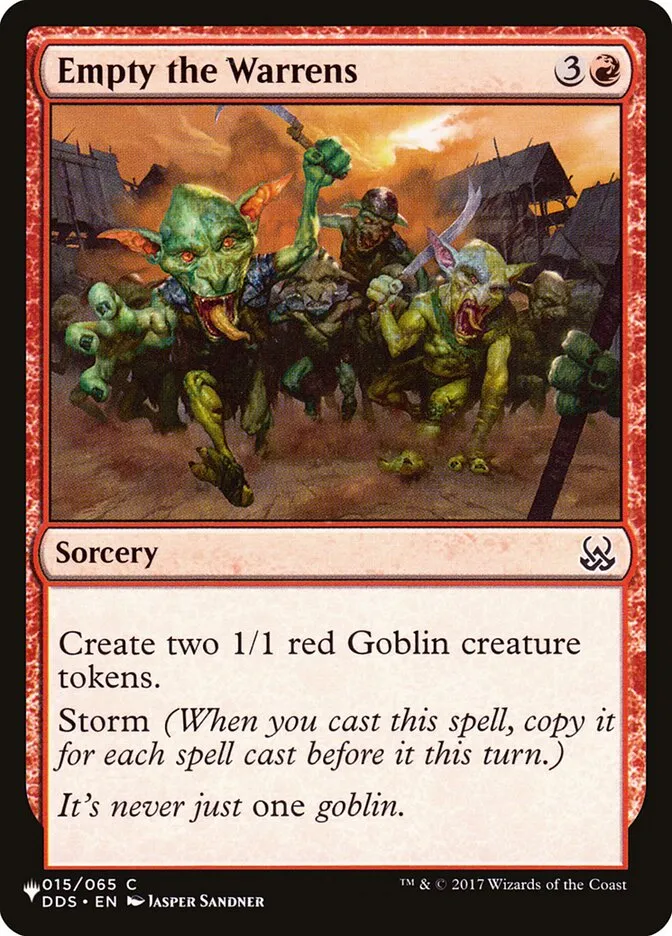2020 The List Empty the Warrens #DDS-15 common card image