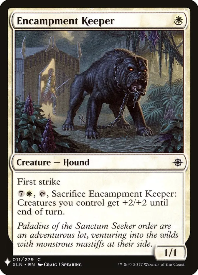 2020 The List Encampment Keeper #XLN-11 common card image