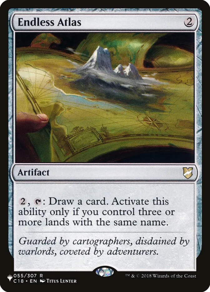 2020 The List Endless Atlas #C18-55 rare card image