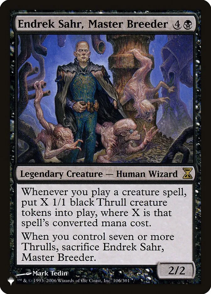 2020 The List Endrek Sahr, Master Breeder #TSP-106 rare card image