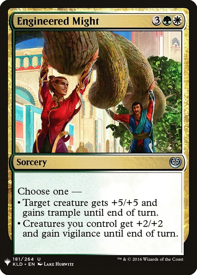 2020 The List Engineered Might uncommon #KLD-181 uncommon card image