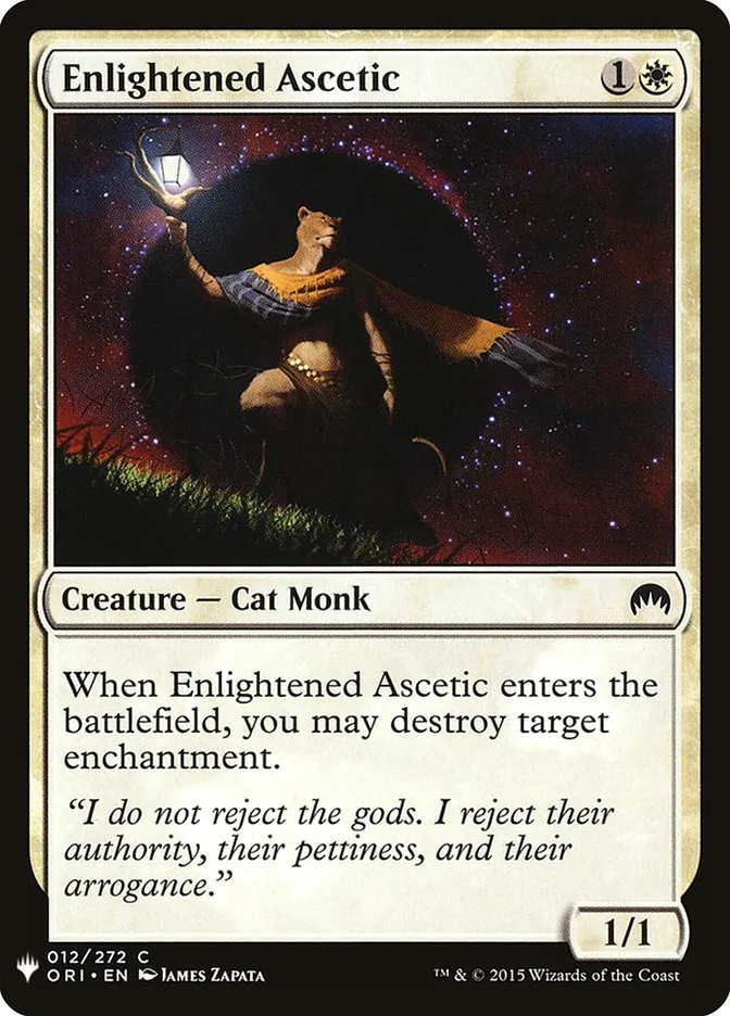2020 The List Enlightened Ascetic #ORI-12 common card image