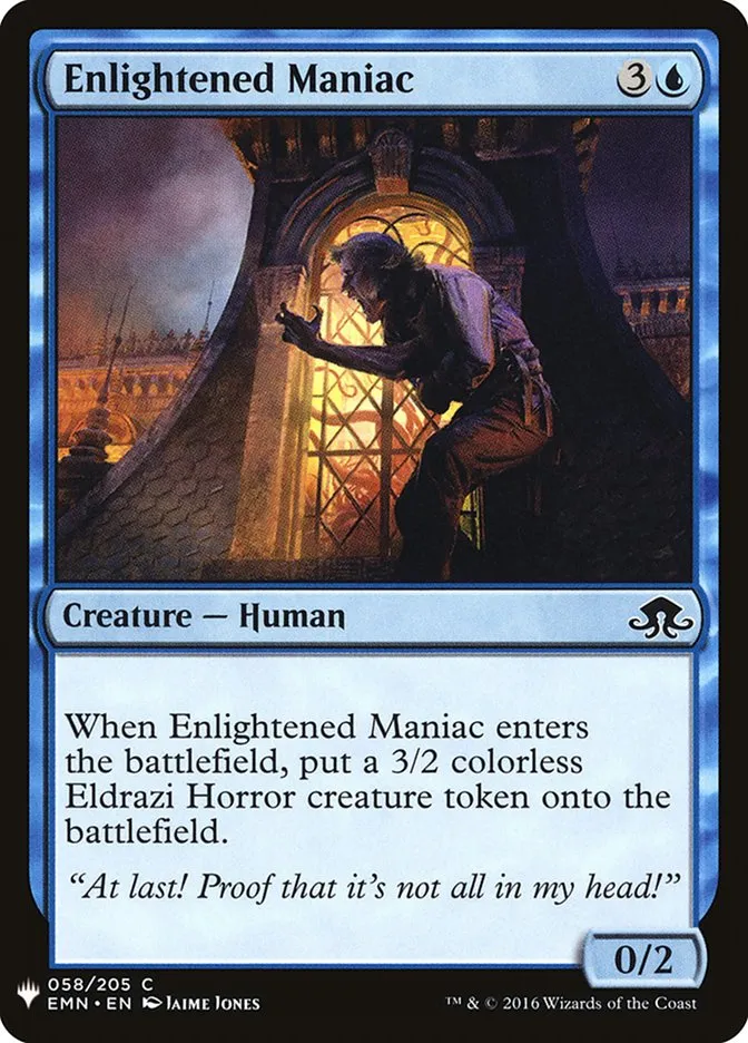 2020 The List Enlightened Maniac #EMN-58 common card image