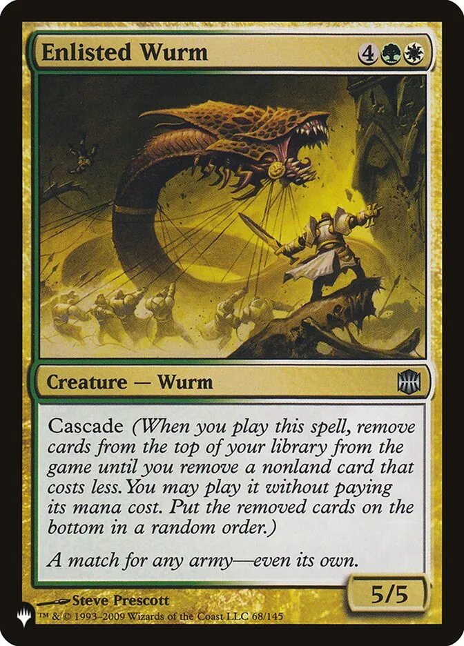2020 The List Enlisted Wurm #ARB-68 uncommon card image
