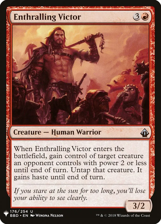 2020 The List Enthralling Victor uncommon #BBD-176 uncommon card image