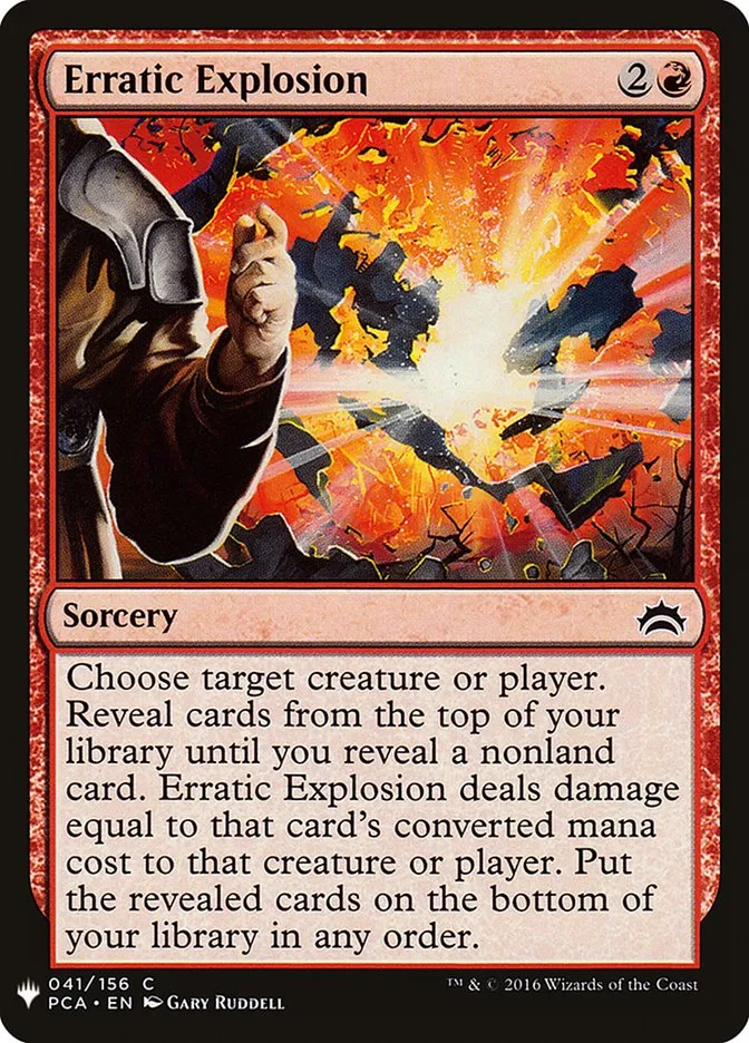 2020 The List Erratic Explosion common #PCA-41 common card image