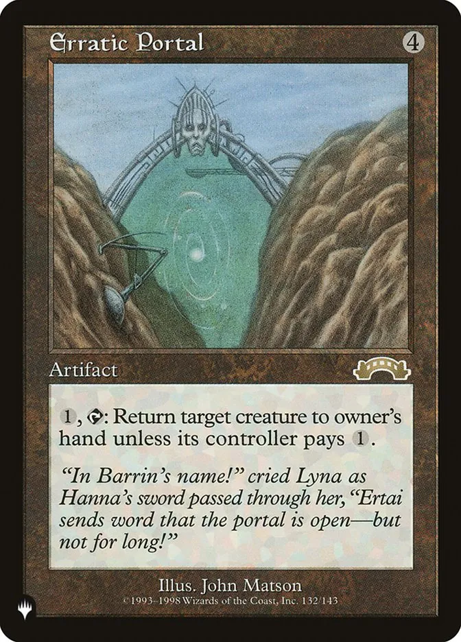 2020 The List Erratic Portal #EXO-132 rare card image