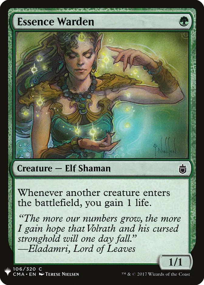 2020 The List Essence Warden #CMA-106 common card image