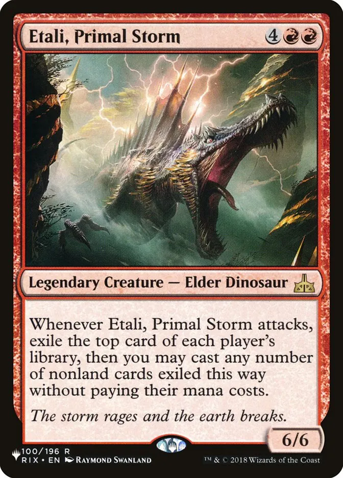 2020 The List Etali, Primal Storm #RIX-100 rare card image